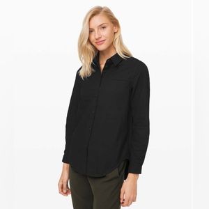 Lululemon Full Day Ahead Shirt | Black | Size 12
